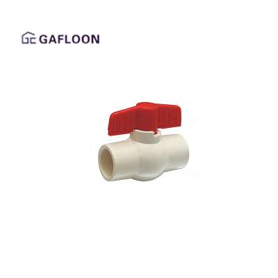 Plastic Cpvc America Size White Ball Valve